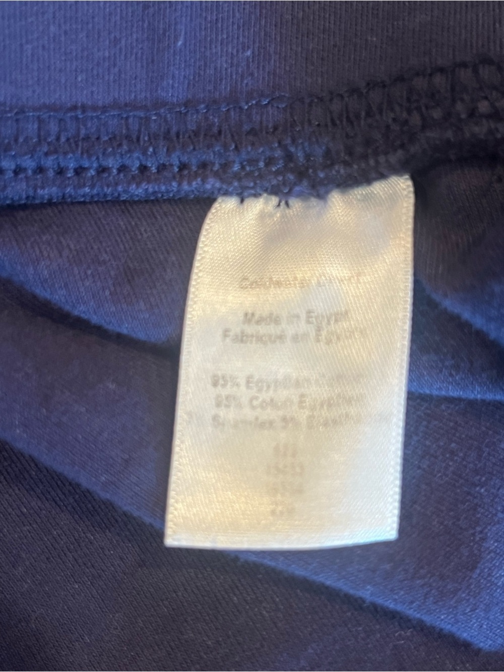 Coldwater Creek #BestCotton Navy Cropped Leggings Plus Size PL - Picture 3 of 4